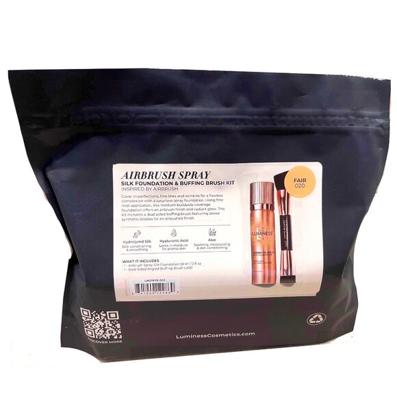 LUMINESS AIRBRUSH SPRAY FOUNDATION & BRUSH KIT - SHADE 20 - BRAND NEW, SEALED! - Picture 4 of 4